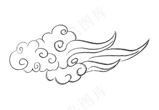 水墨云笔刷云祥云笔墨