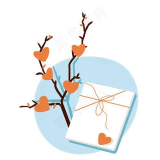 七夕爱心情人节表白情书