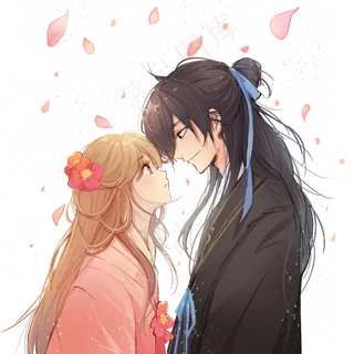 古风二次元情侣头像