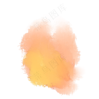 橙色矢量水墨喷彩图
