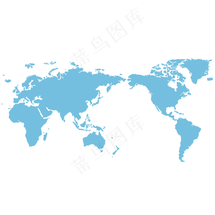 绿色简约地图,免抠元素(1500*727px)
