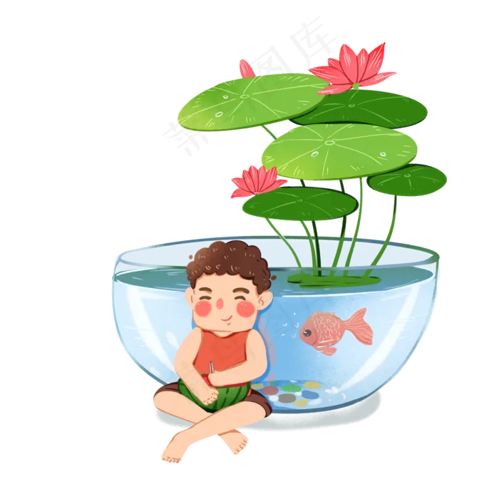 夏至大暑小暑夏天二十四节气,免抠元素