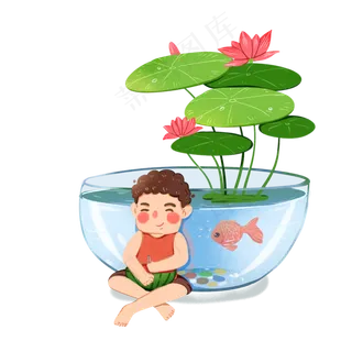 夏至大暑小暑夏天二十四节气,免抠元素