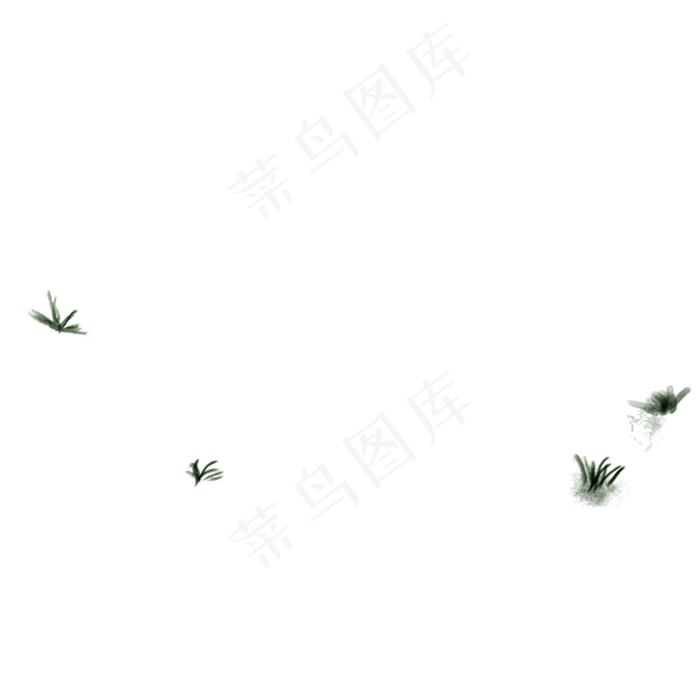 卡通春天绿草PNG下载