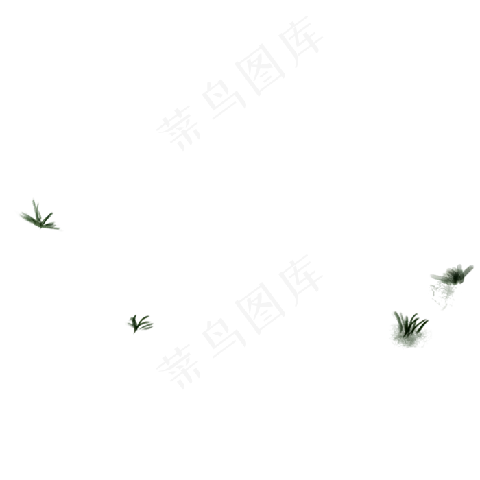 卡通春天绿草PNG下载(2000X2000(DPI:300))psd模版下载