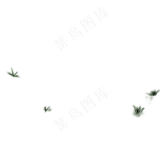 卡通春天绿草PNG下载