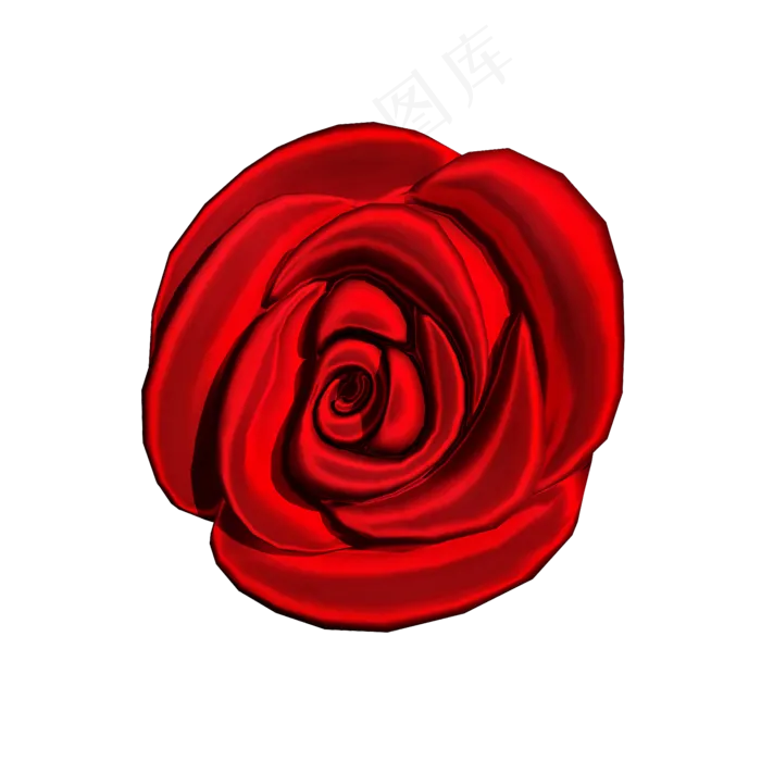 仿真绸缎花png图(2000X2000(DPI:300))psd模版下载