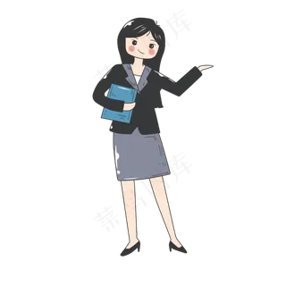 女神节职场女白领,免抠元素