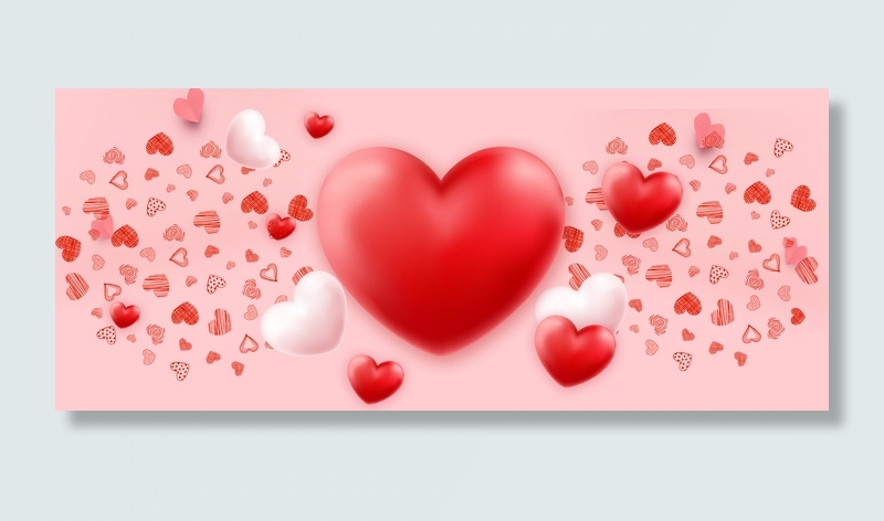 520情人节粉色浪漫背景