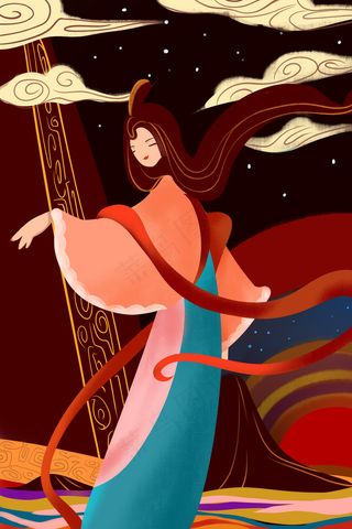 中国风新式神话仙女图