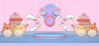 C4D61立体欢度六一儿童节