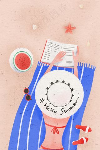 夏日沙滩泳装美女