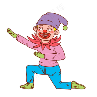 小丑愚人节卡通人物