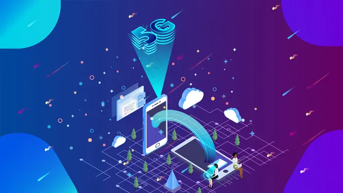 互联网科技5G时代2.5D商用图