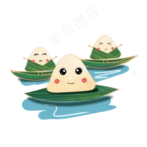卡通粽子形象设计素材