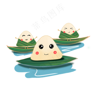 卡通粽子形象设计素材