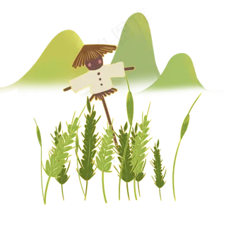 二十四节气小满动植物种小麦免扣