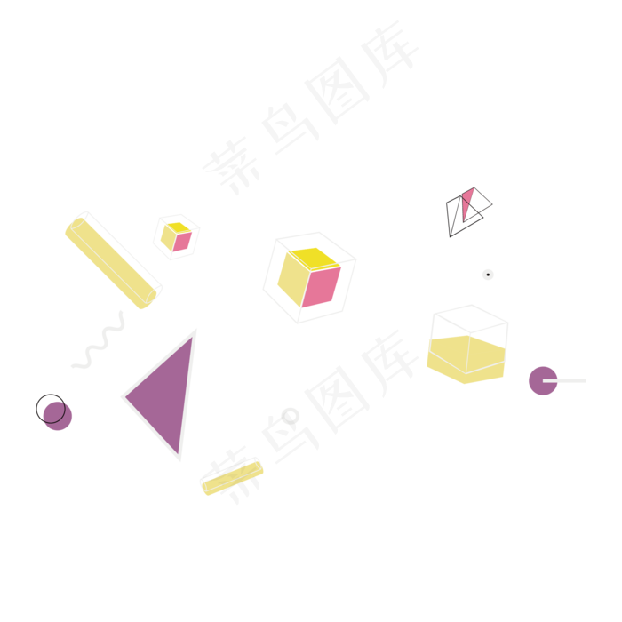 几何设计装饰图案(523X523)eps,ai矢量模版下载