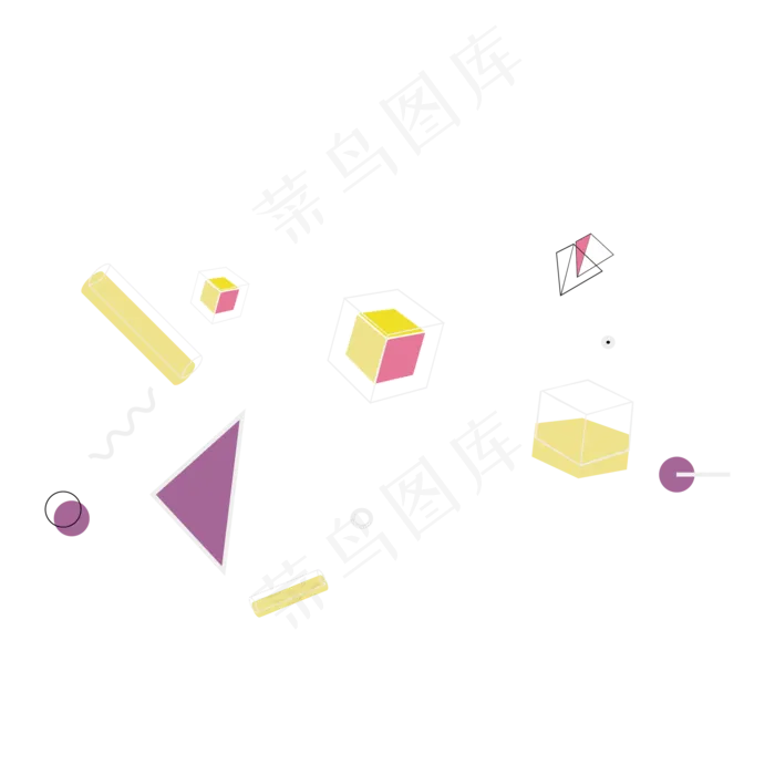 几何设计装饰图案(523X523)eps,ai矢量模版下载