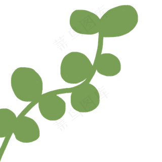 卡通植物绿叶下载