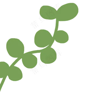 卡通植物绿叶下载