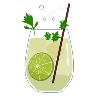 加冰柠檬饮品