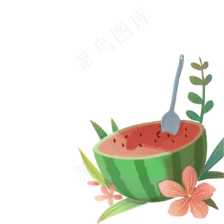 漂亮的西瓜水果免扣图