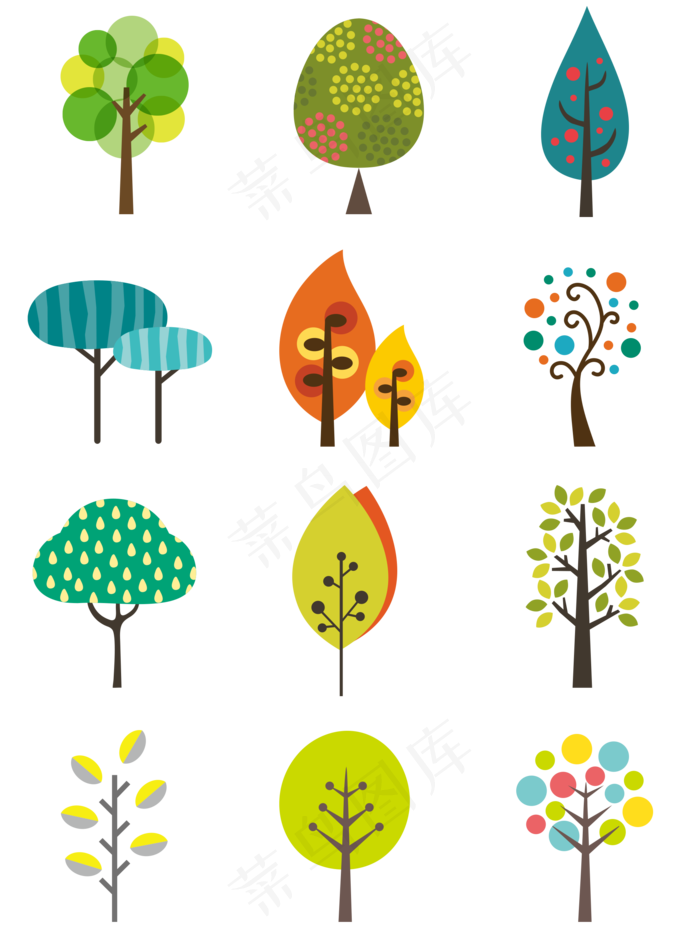 通用节日多彩卡通风活动促销绿色,免抠元素