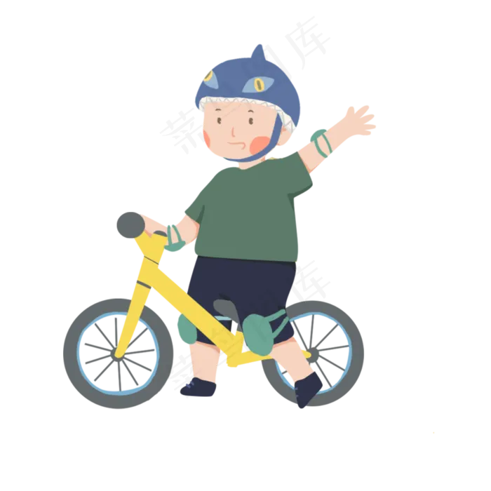 骑儿童平衡车的小男孩,免抠元素(1181*1181px 300 dpi )psd模版下载