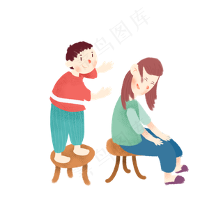 母亲节感恩帮妈妈捶背