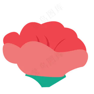 红花绿色春季植物