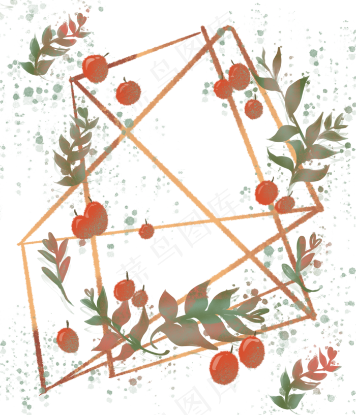 彩色樱桃底纹装饰图(3000X3500(DPI:300))psd模版下载