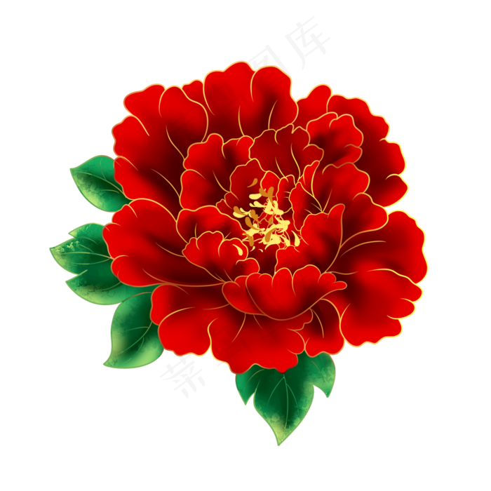 花开富贵国花牡丹(2000X2000(DPI:96))psd模版下载