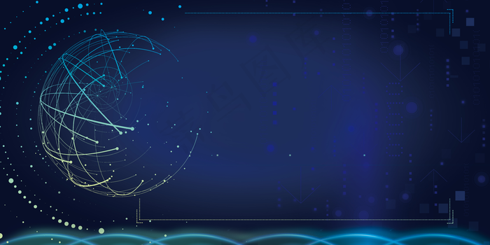 科技互联网大数据舞台背景