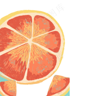 红色的西柚免抠图