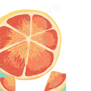 红色的西柚免抠图