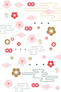 鼠年新年底纹,免抠元素 鼠年新年底纹,免抠元素