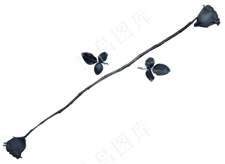 暗黑系玫瑰花瓣免扣元素