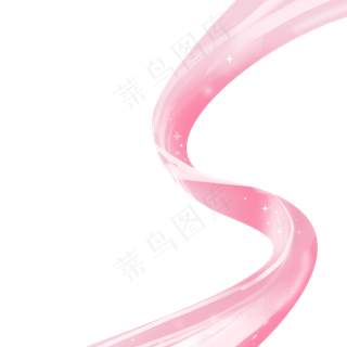 粉红色丝带,免抠元素