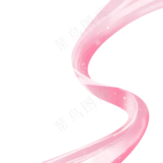 粉红色丝带,免抠元素