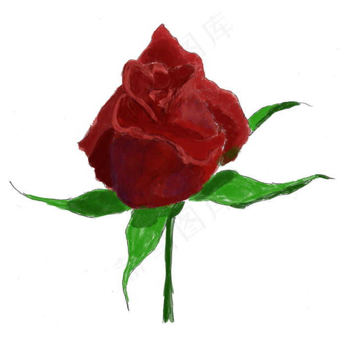 银色情人节浪漫玫瑰png(3000X3000(DPI:300))psd模版下载