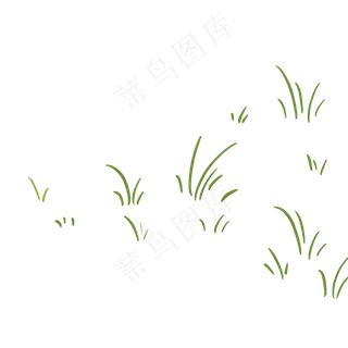 绿色的小草免抠图