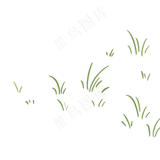 绿色的小草免抠图