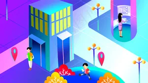 扁平风互联网信息科技配图