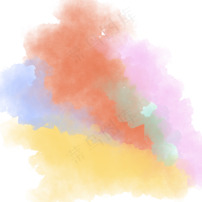 彩色水彩底纹元素下载(2000*2000px)psd模版下载