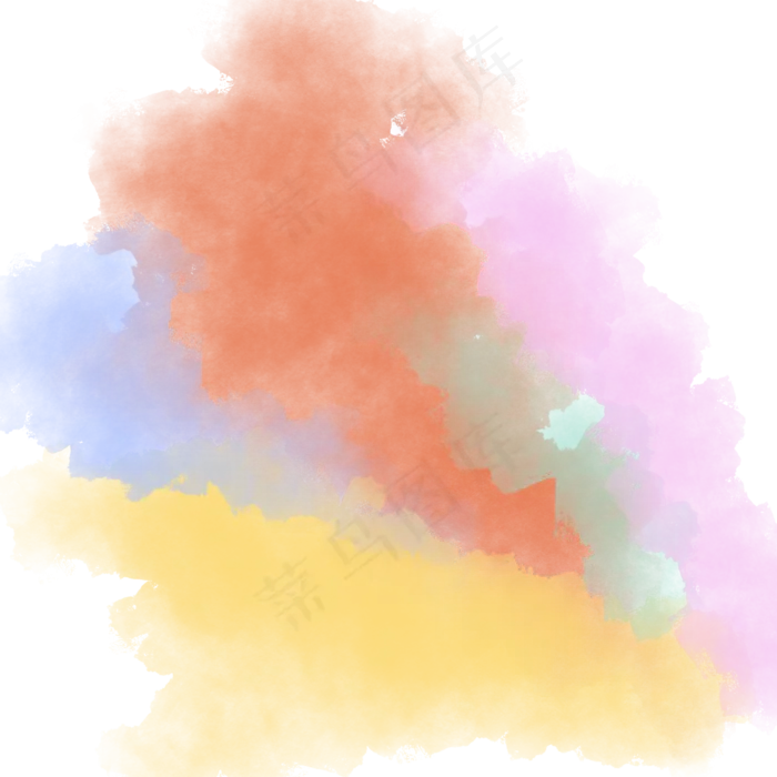彩色水彩底纹元素下载(2000*2000px)psd模版下载