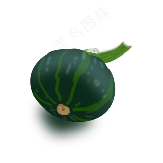 二十四节气鼠绘处暑蔬菜南瓜元素