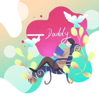 父亲节慈祥父亲