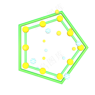 绿色黄色小清新边框