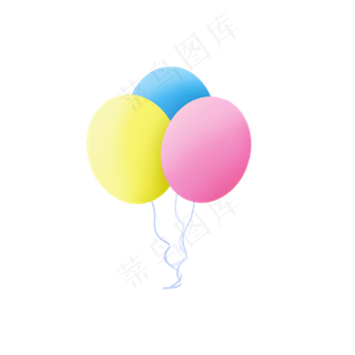 儿童节卡通可爱彩色气球